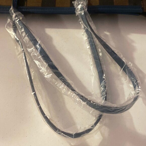 Fendi Pequin Tobacco Stripe Roll Tote - Picture 5 of 11